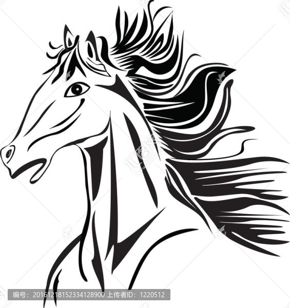 野頭馬股圖像