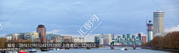 倫敦的天際線全景