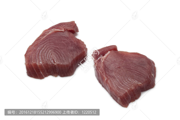 新鮮的金槍魚排