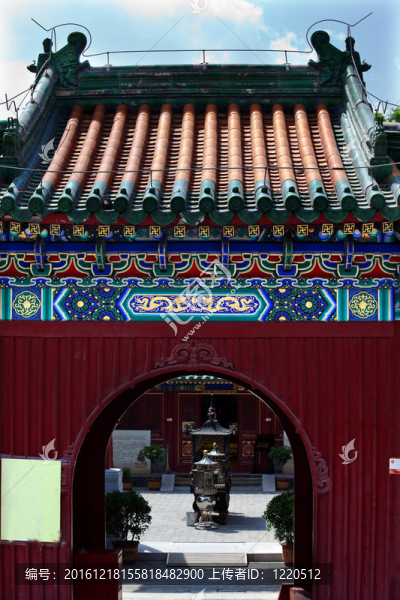 光華寺入口處的北京中國(guó)