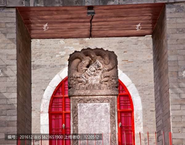 古石碑鐘樓北京中國(guó)龍的帝國(guó)