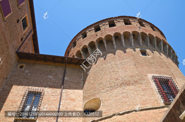 斯福爾扎城堡。多扎。Emilia,Romagna。意大利.