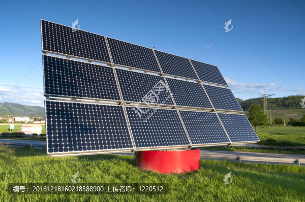太陽能電池板站