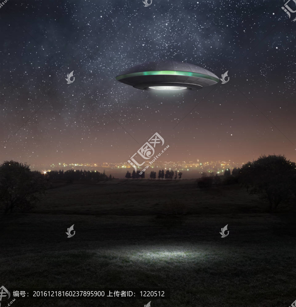 不明飛行物在夜間