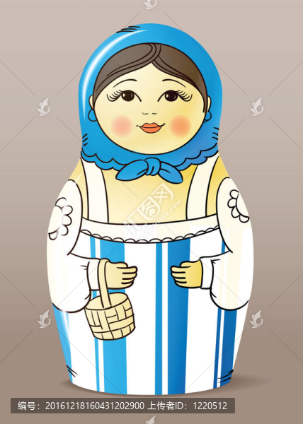 漆木娃娃。matrioska