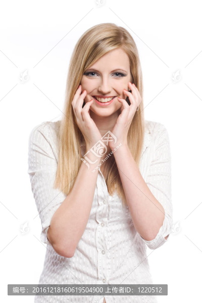 年輕的金發(fā)女人。