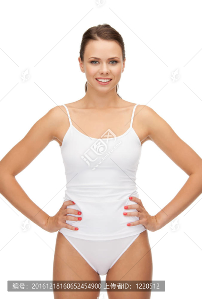 純棉內(nèi)衣美女