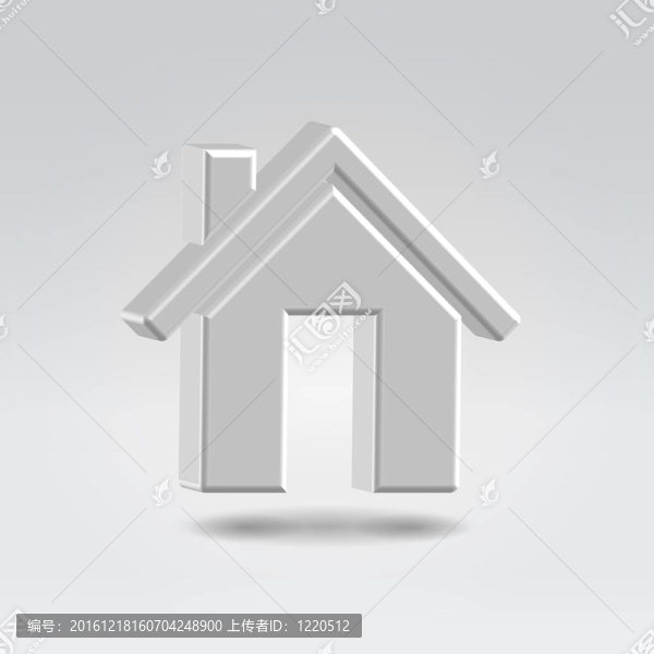 金屬房子圖標