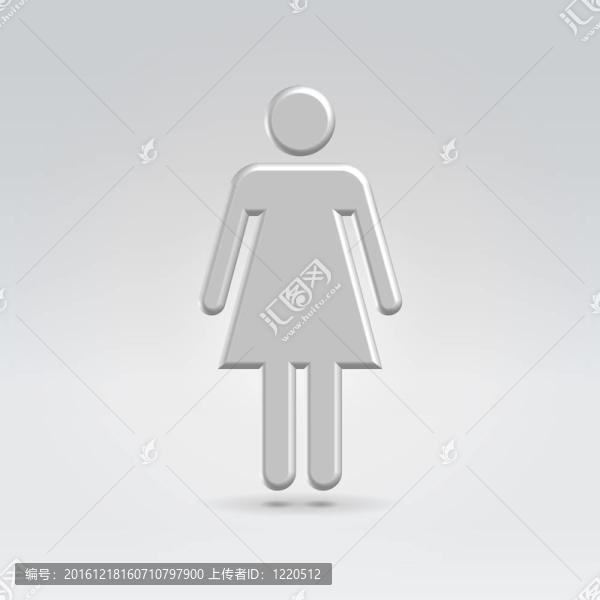 銀色的金屬stickwoman掛在空間