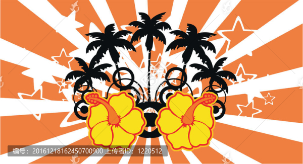 熱帶的芙蓉花backgro4