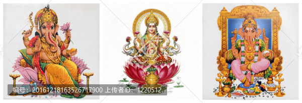 Lakshmi和伽印度教神組成