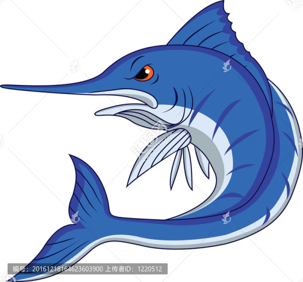 藍(lán)槍魚卡通