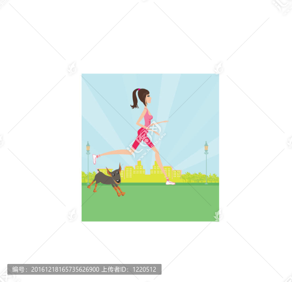 跑步的女孩