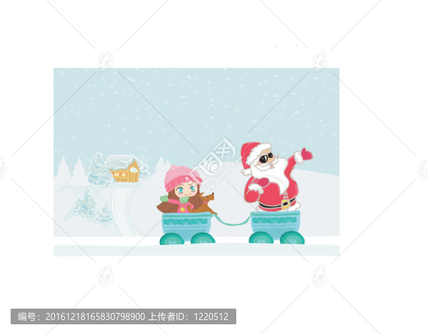 Santa新年快樂卡
