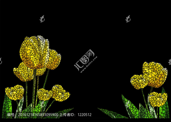 鑲嵌的郁金香
