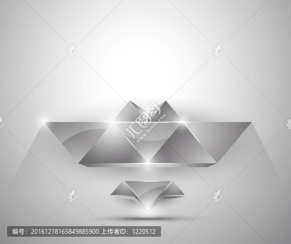 抽象背景-三維圖形