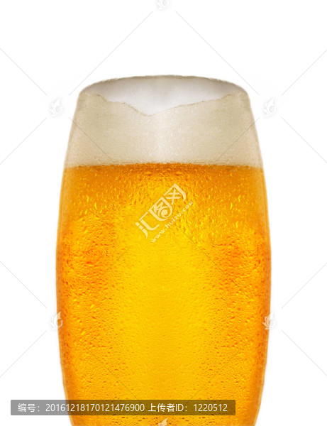 啤酒冷杯特寫