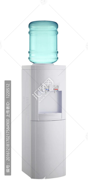 帶水瓶的白色冷卻器
