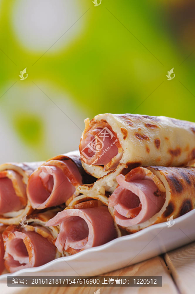 絞肉；煎餅