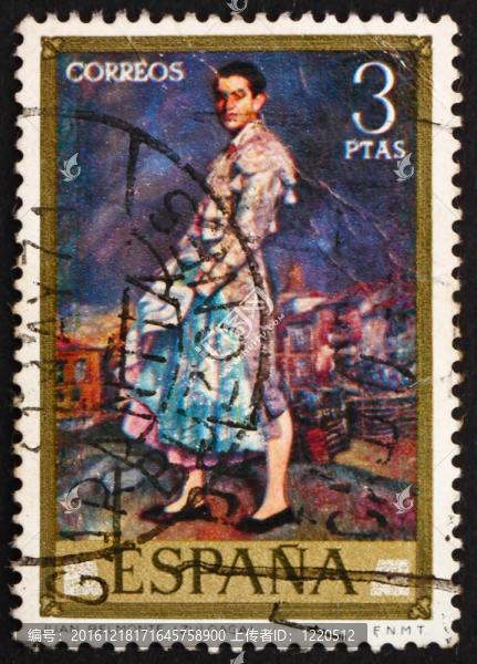 西班牙的Juan,Belmonte肖像郵票1971,Ignacio,Zu