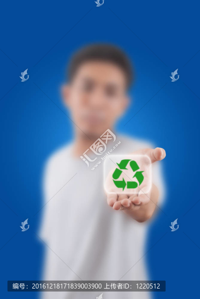 商人放置回收符號(hào)。