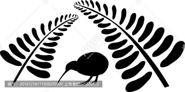 蕨類下的奇異鳥
