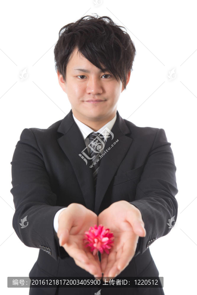 現(xiàn)在和年輕的商人
