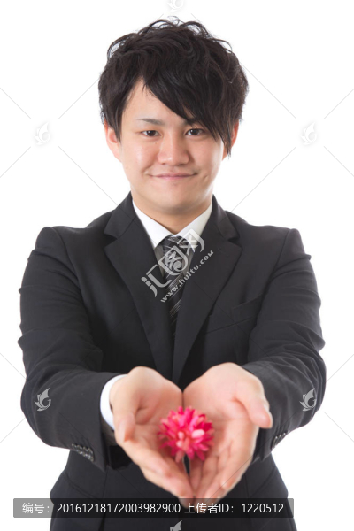現(xiàn)在和年輕的商人