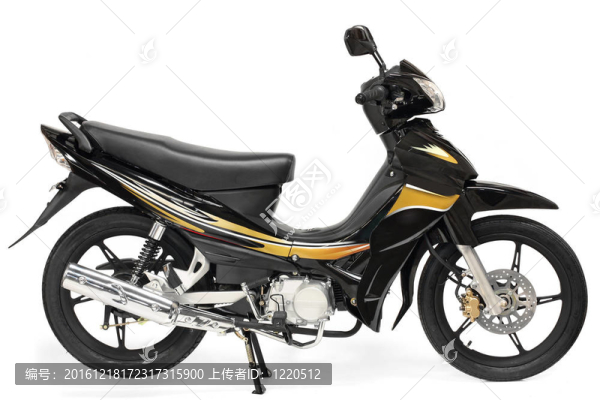 白色背景摩托車摩托車