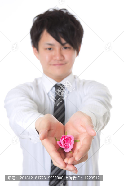 現(xiàn)在和年輕的商人