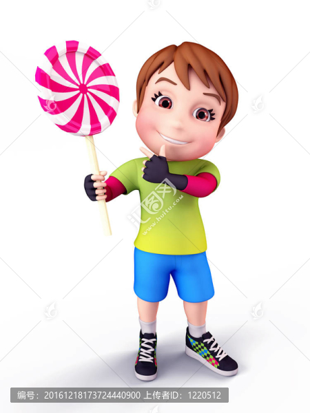 可愛的男孩拿著紅色和白色的地方