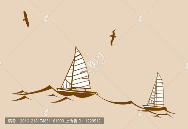 旗魚的剪影在黃色背景；