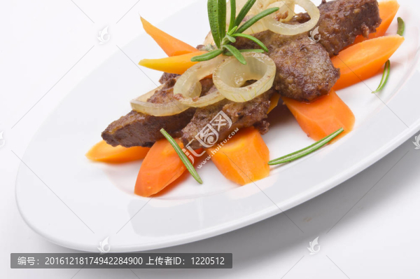 烤肝蔬菜蘋果