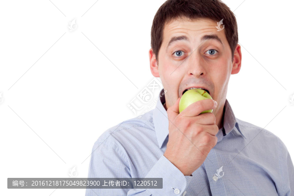 綠蘋果人。