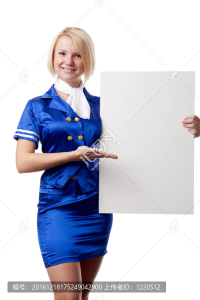 美麗的空姐。