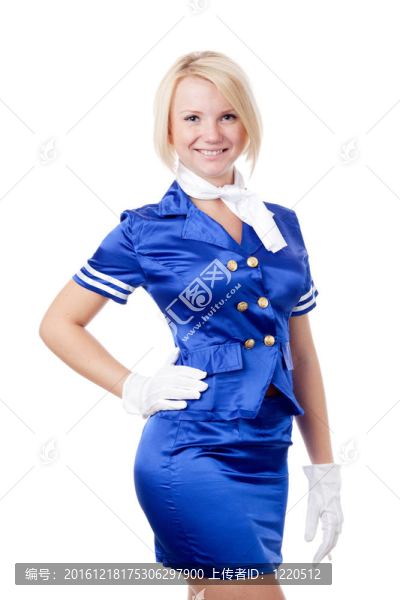 美麗的空姐。