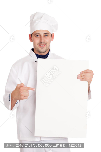 男廚師菜單。