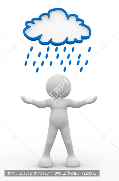 下雨的云