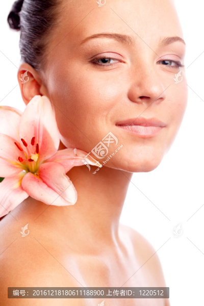 女人與花
