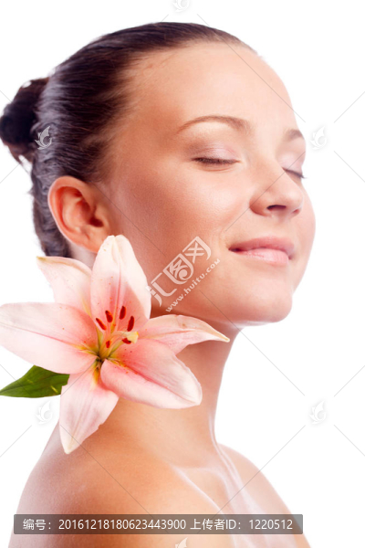 女人與花