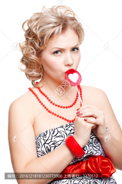 金發(fā)女郎與棒棒糖