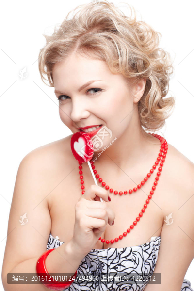 金發(fā)女郎與棒棒糖