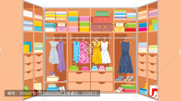 衣柜。家具