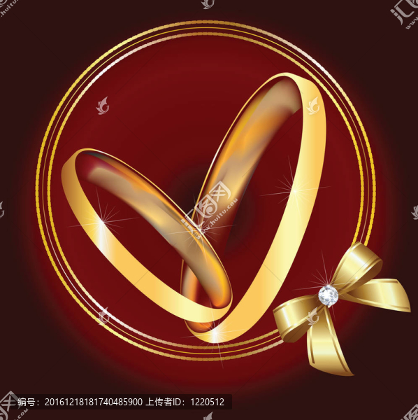 帶金戒指的結(jié)婚戒指