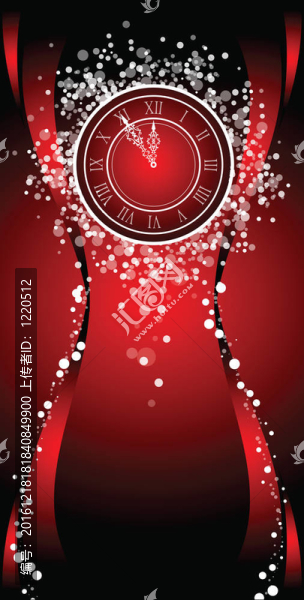 帶時(shí)鐘的新年祝?？? title=