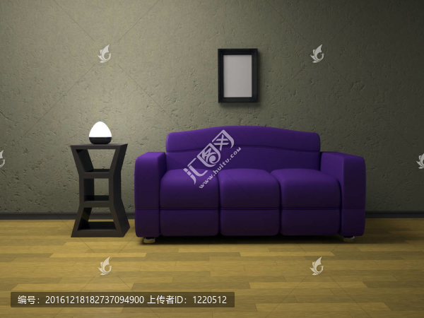 紫色的沙發(fā)