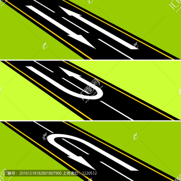 公路上的指針。