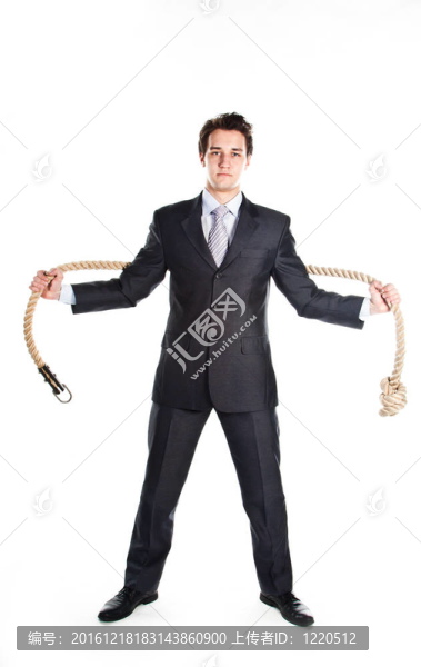 有繩子的人