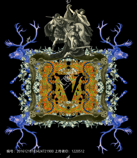 字母V.