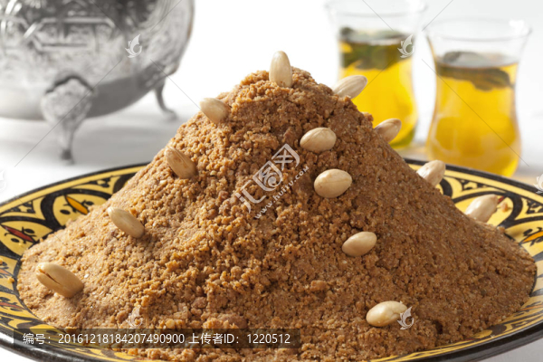 傳統(tǒng)的摩洛哥杏仁sellou